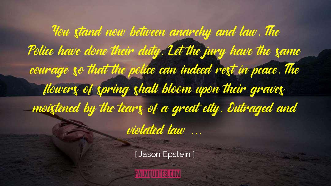 Above The Law quotes by Jason Epstein