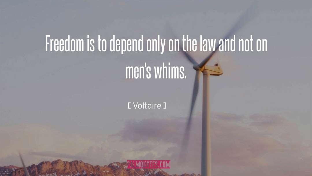 Above The Law quotes by Voltaire