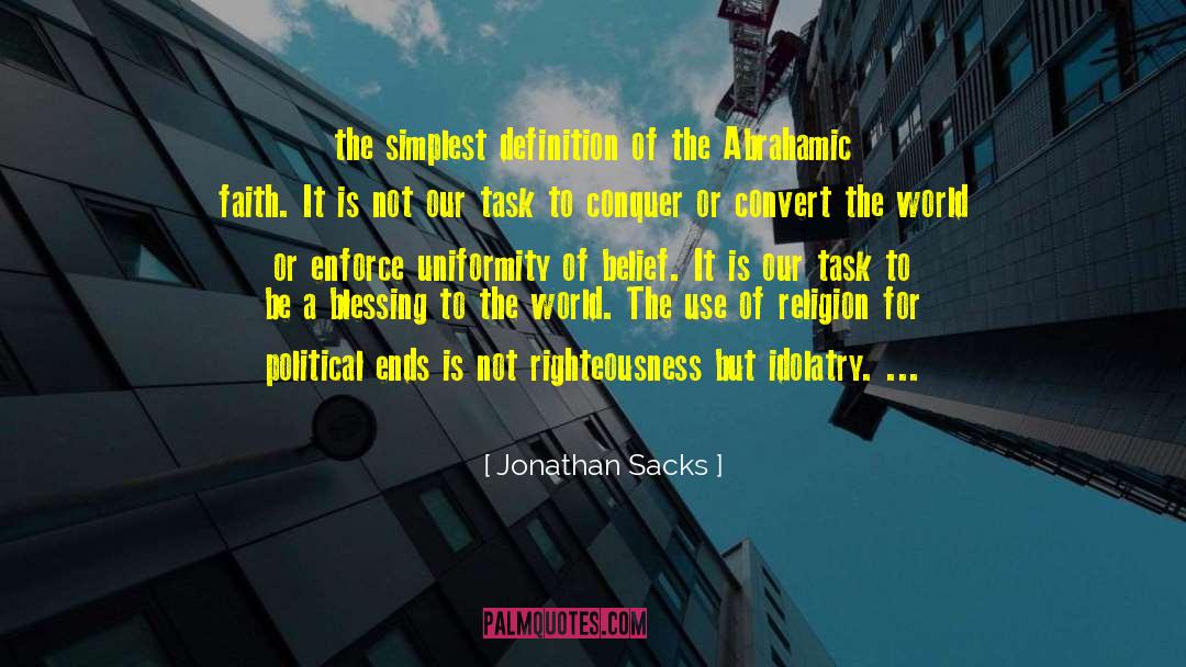 Abrahamic quotes by Jonathan Sacks