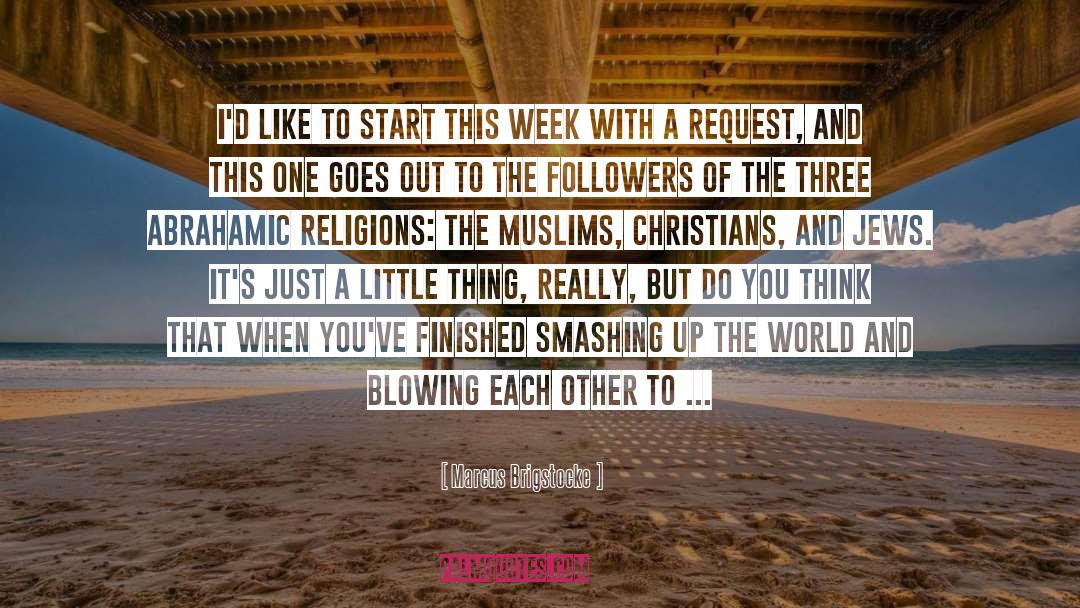 Abrahamic Religions quotes by Marcus Brigstocke