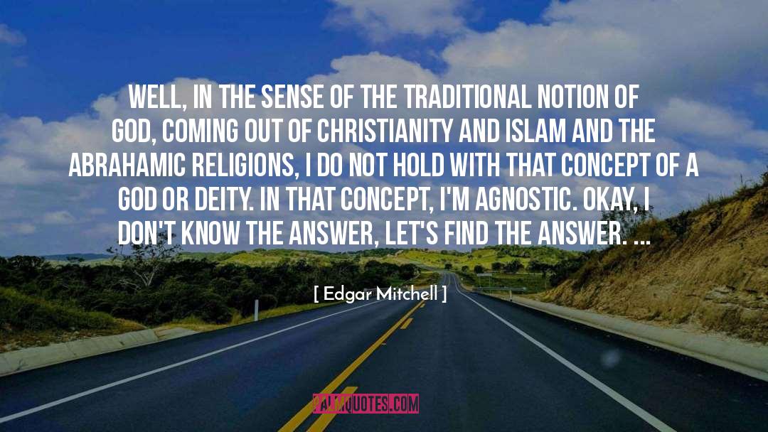 Abrahamic Religions quotes by Edgar Mitchell