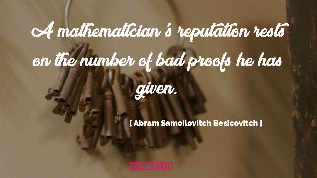 Abram quotes by Abram Samoilovitch Besicovitch