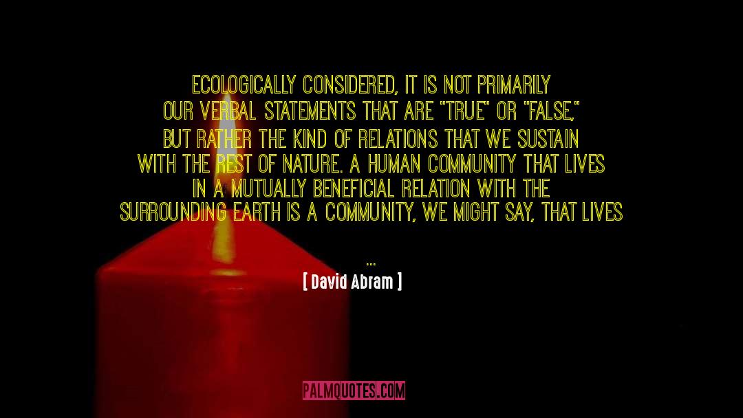 Abram quotes by David Abram