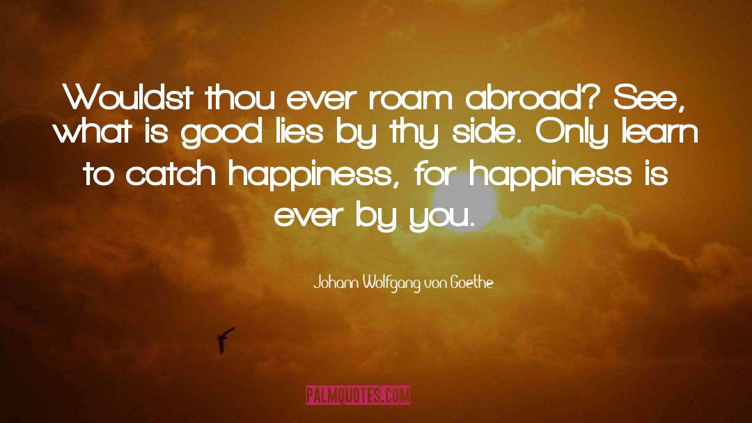 Abroad quotes by Johann Wolfgang Von Goethe