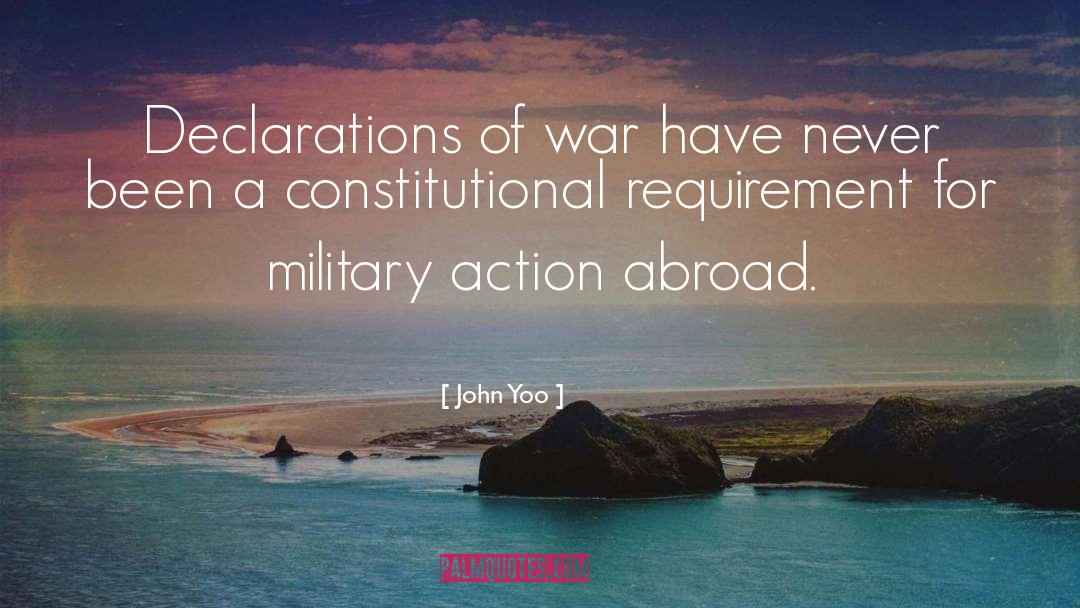 Abroad quotes by John Yoo