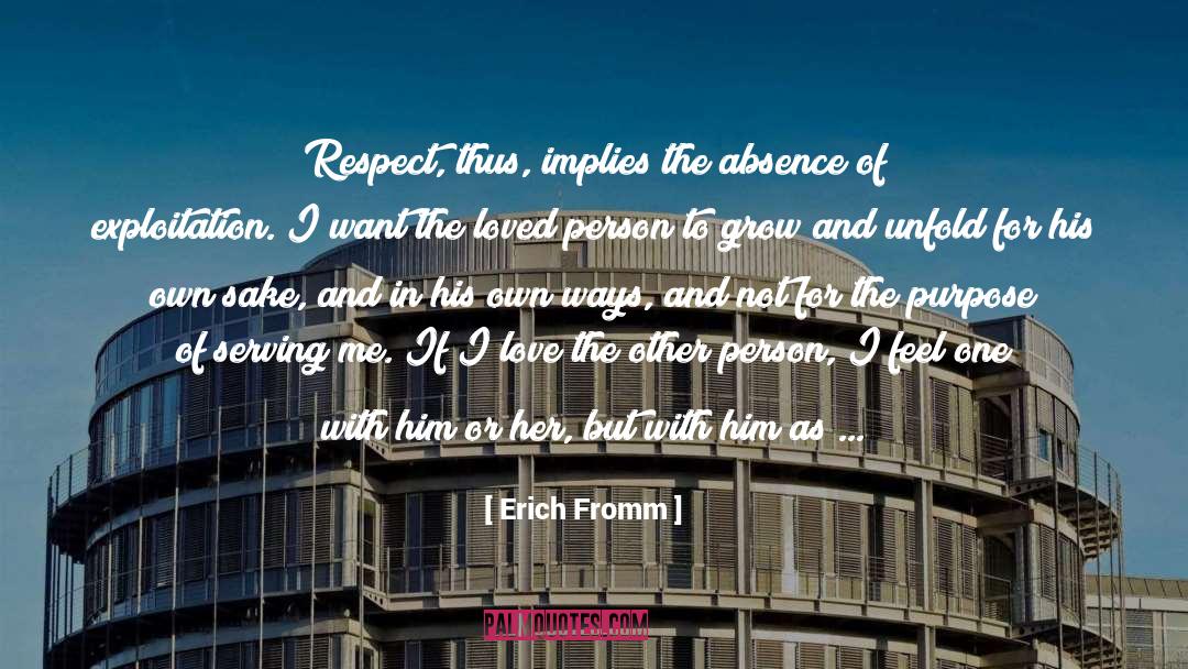 Absence Contemplation quotes by Erich Fromm