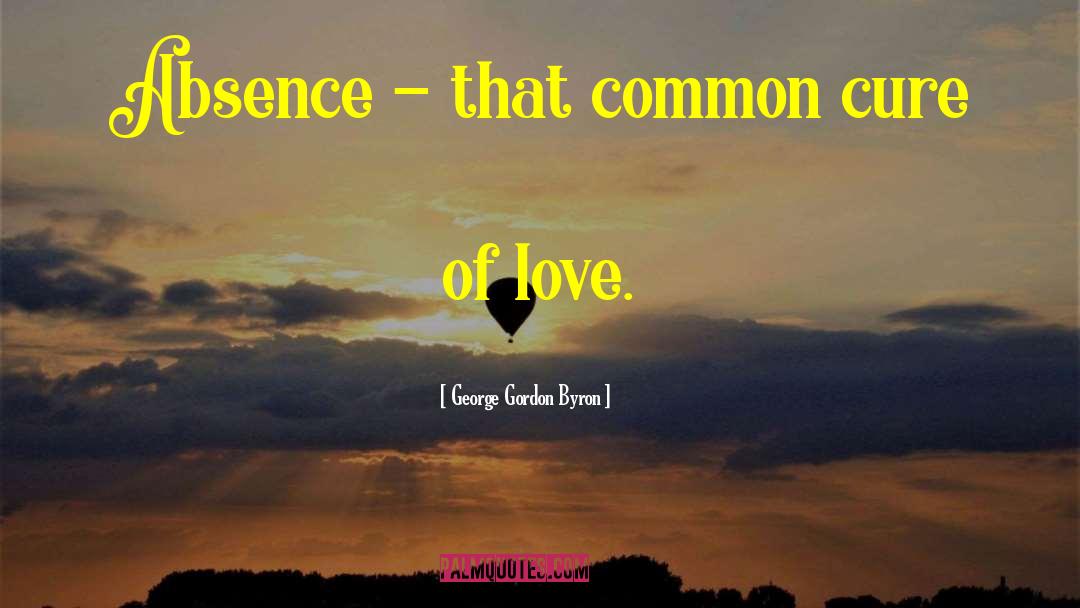 Absence Love quotes by George Gordon Byron