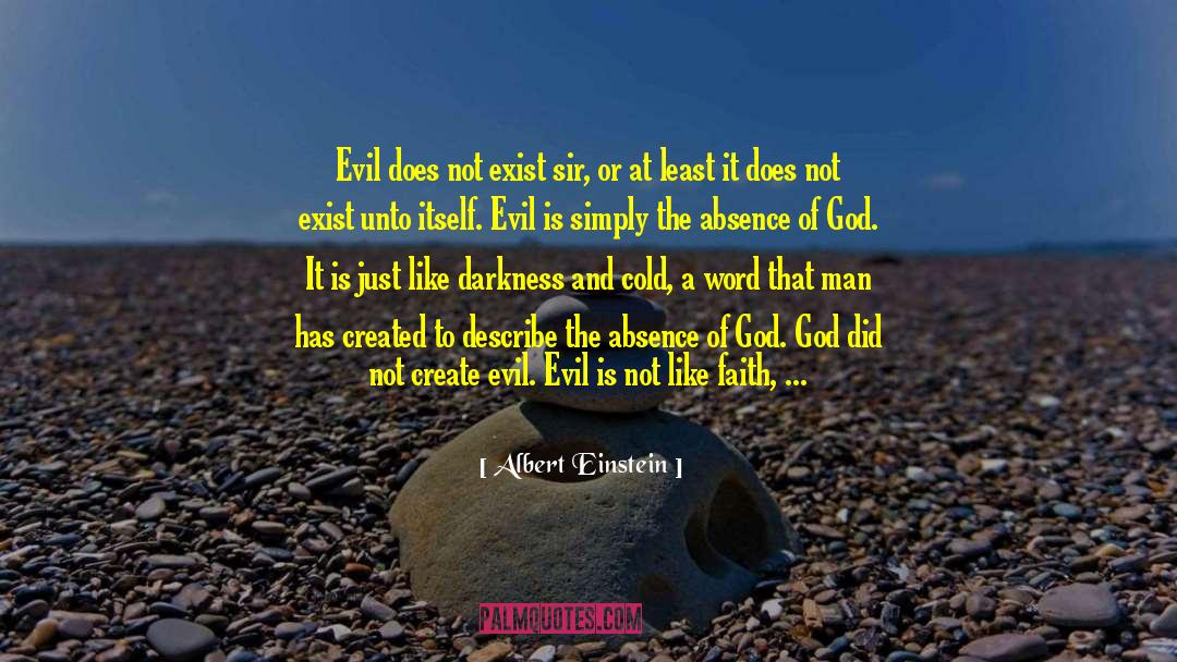 Absence Of God quotes by Albert Einstein
