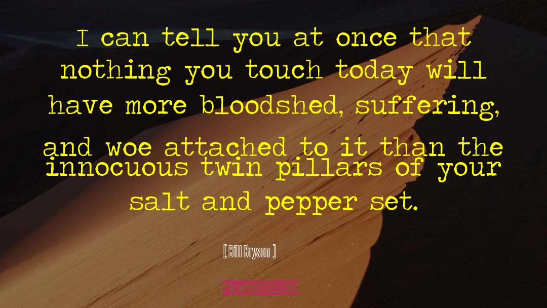 Absence Of Suffering quotes by Bill Bryson