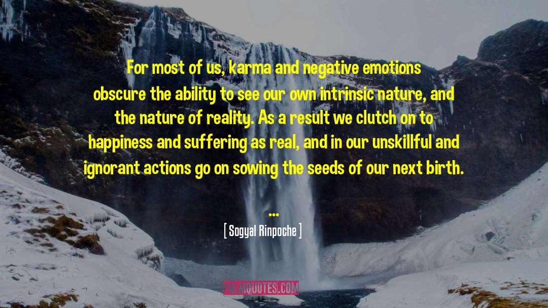 Absence Of Suffering quotes by Sogyal Rinpoche