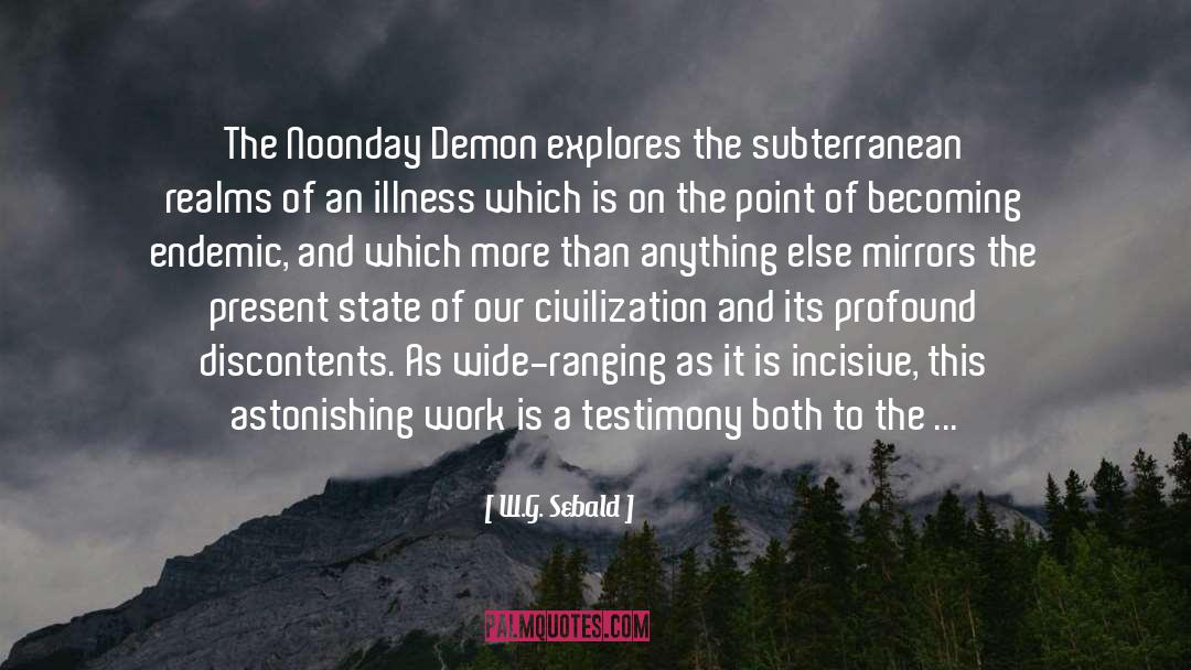 Absence Of Suffering quotes by W.G. Sebald