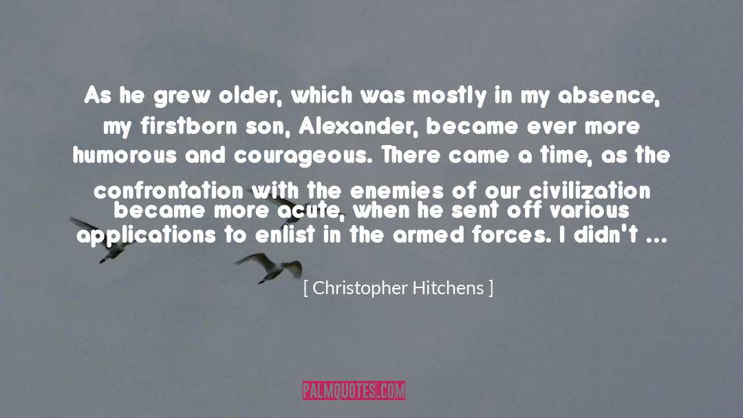 Absence quotes by Christopher Hitchens