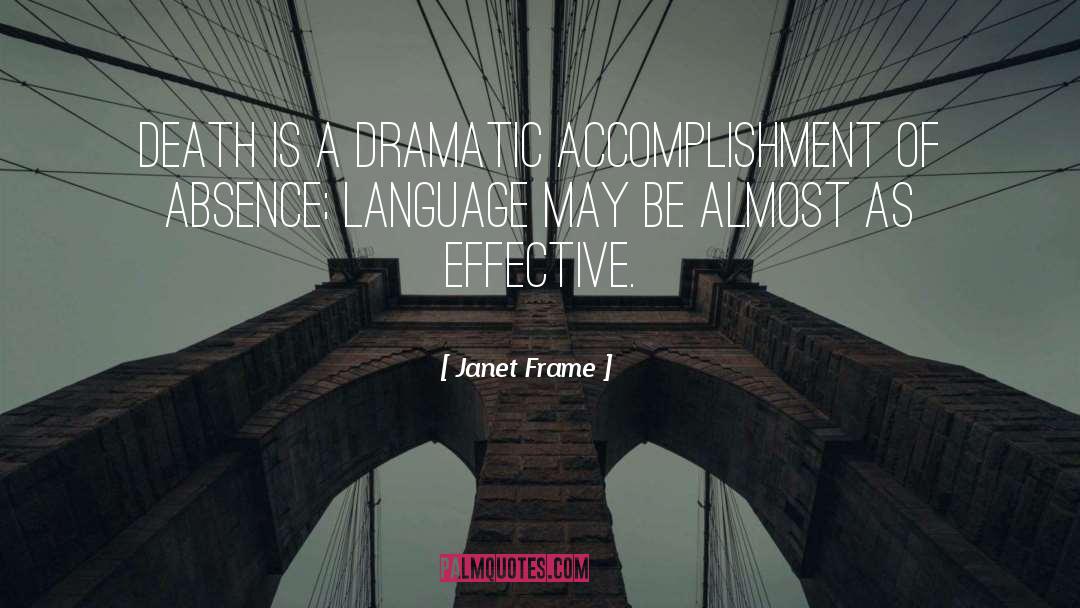 Absence quotes by Janet Frame
