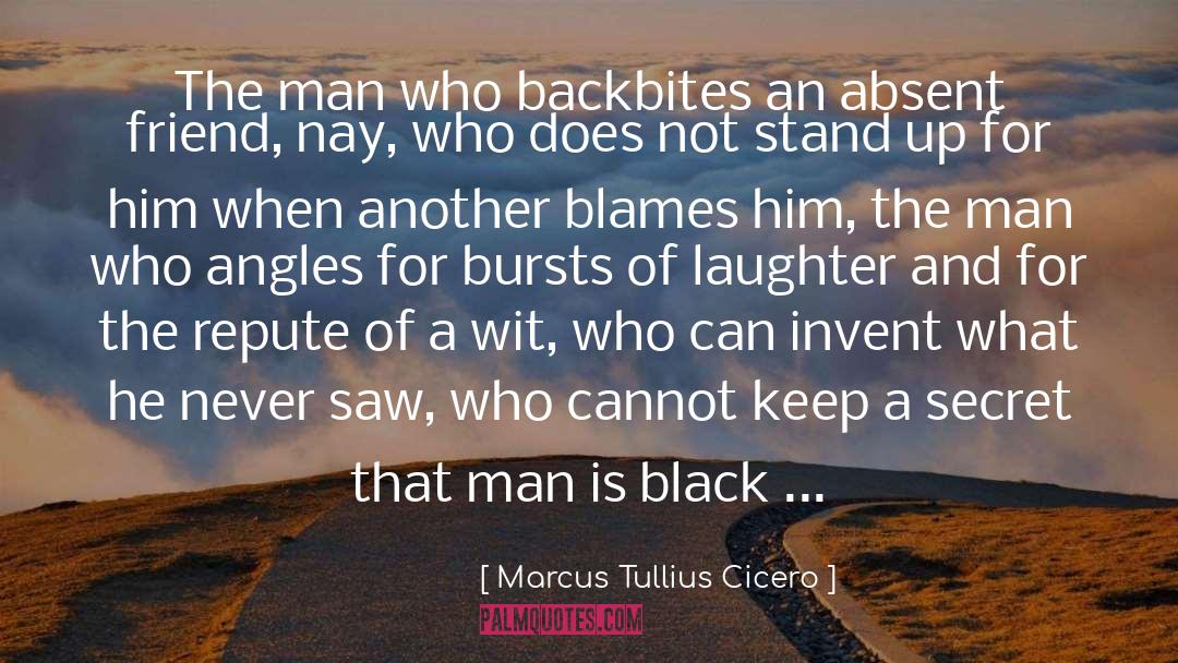 Absent Friends quotes by Marcus Tullius Cicero