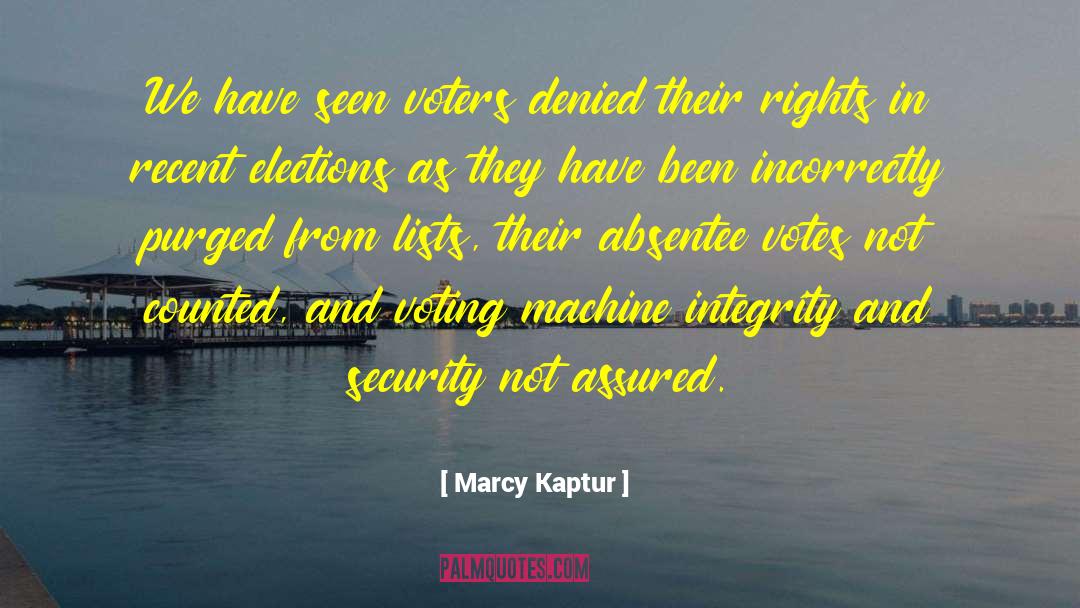 Absentee quotes by Marcy Kaptur