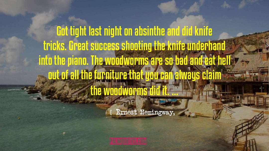 Absinthe quotes by Ernest Hemingway,