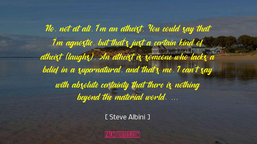 Absolute Certainty quotes by Steve Albini