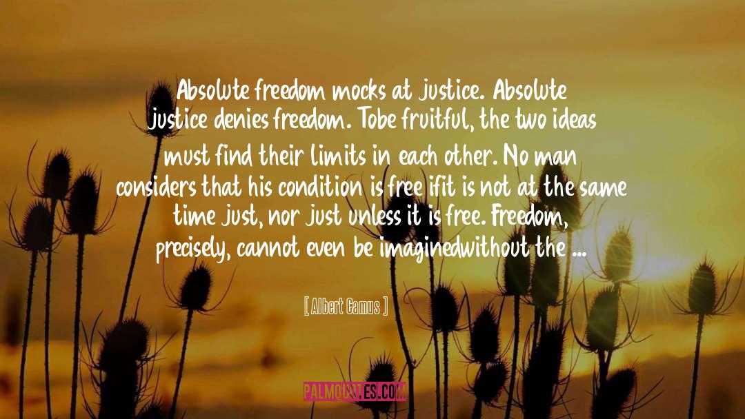 Absolute Freedom quotes by Albert Camus