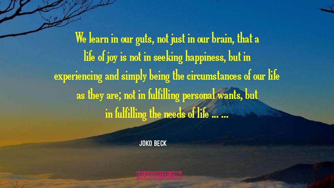 Absolute Happiness quotes by Joko Beck