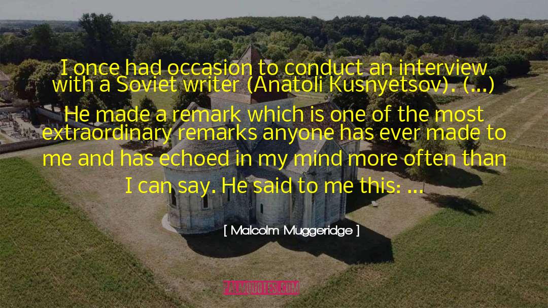 Absolute Love quotes by Malcolm Muggeridge