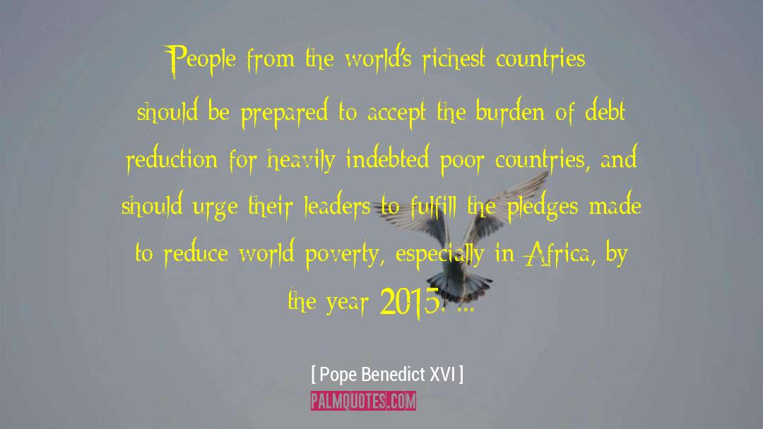 Absolute Poverty quotes by Pope Benedict XVI