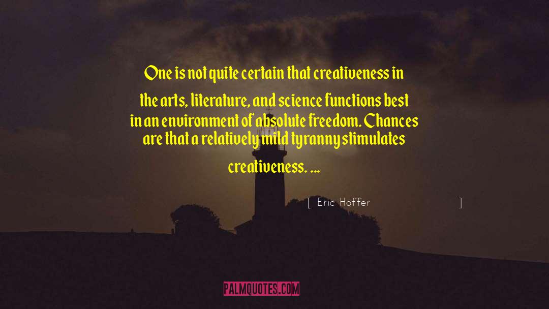 Absolute Productivity quotes by Eric Hoffer