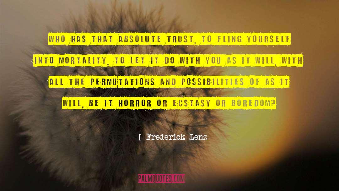 Absolute Trust quotes by Frederick Lenz