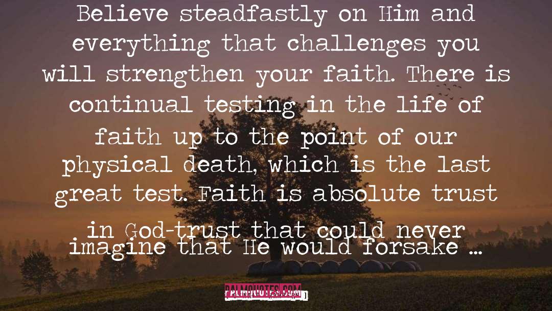 Absolute Trust quotes by Oswald Chambers