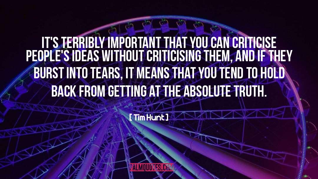 Absolute Truth quotes by Tim Hunt