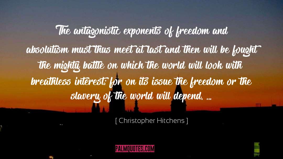 Absolutism quotes by Christopher Hitchens