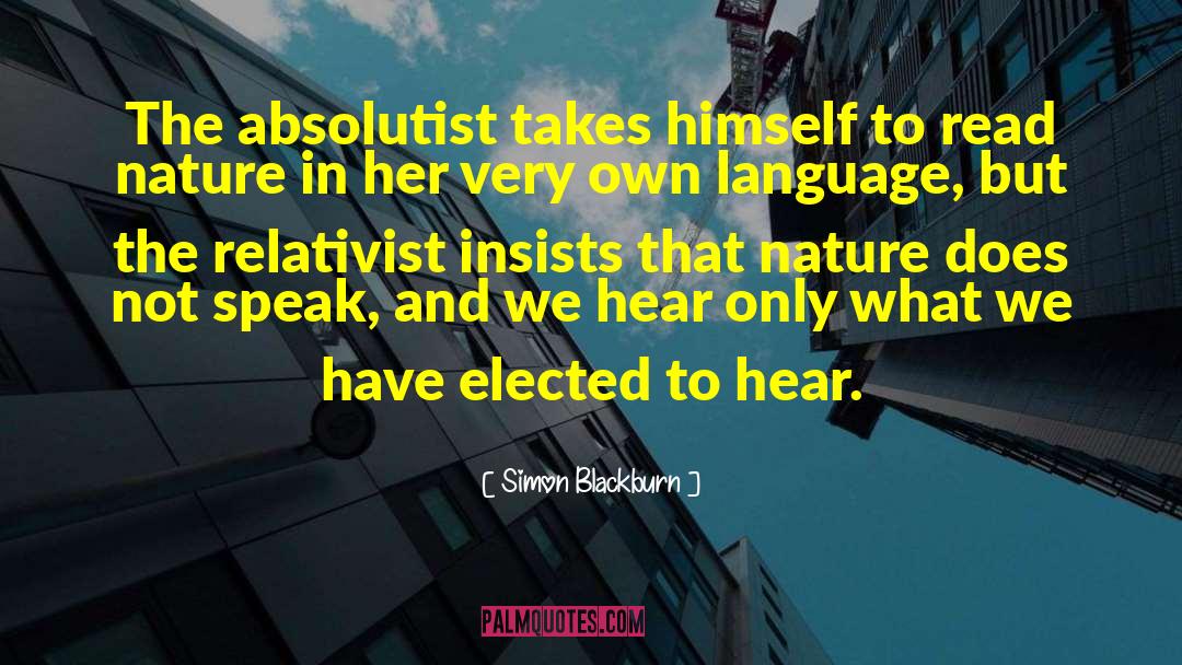 Absolutism quotes by Simon Blackburn