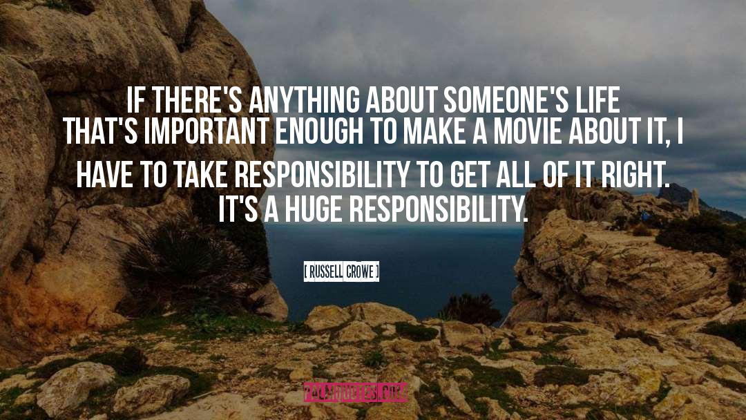 Absolves Responsibility quotes by Russell Crowe