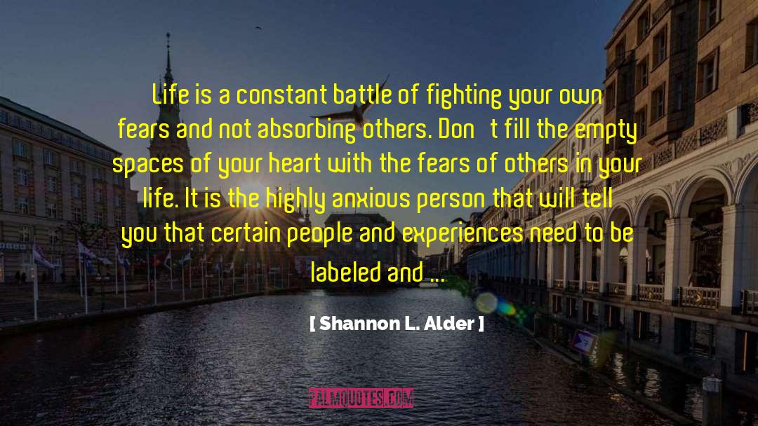 Absorbing quotes by Shannon L. Alder