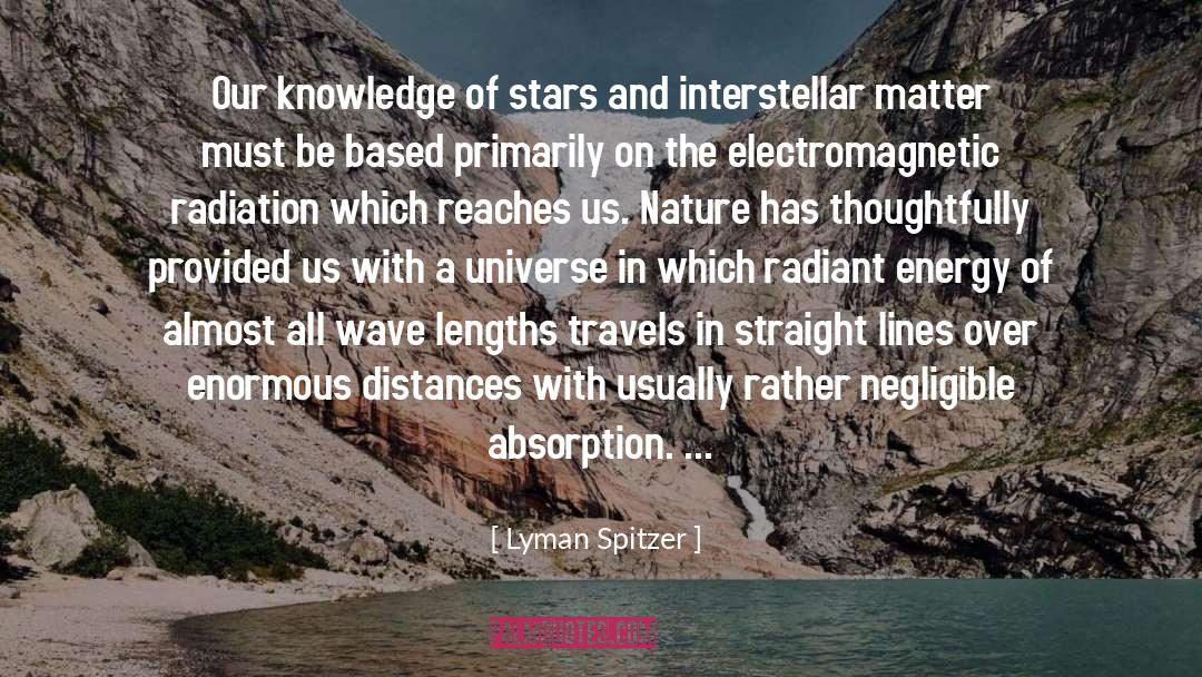 Absorption quotes by Lyman Spitzer