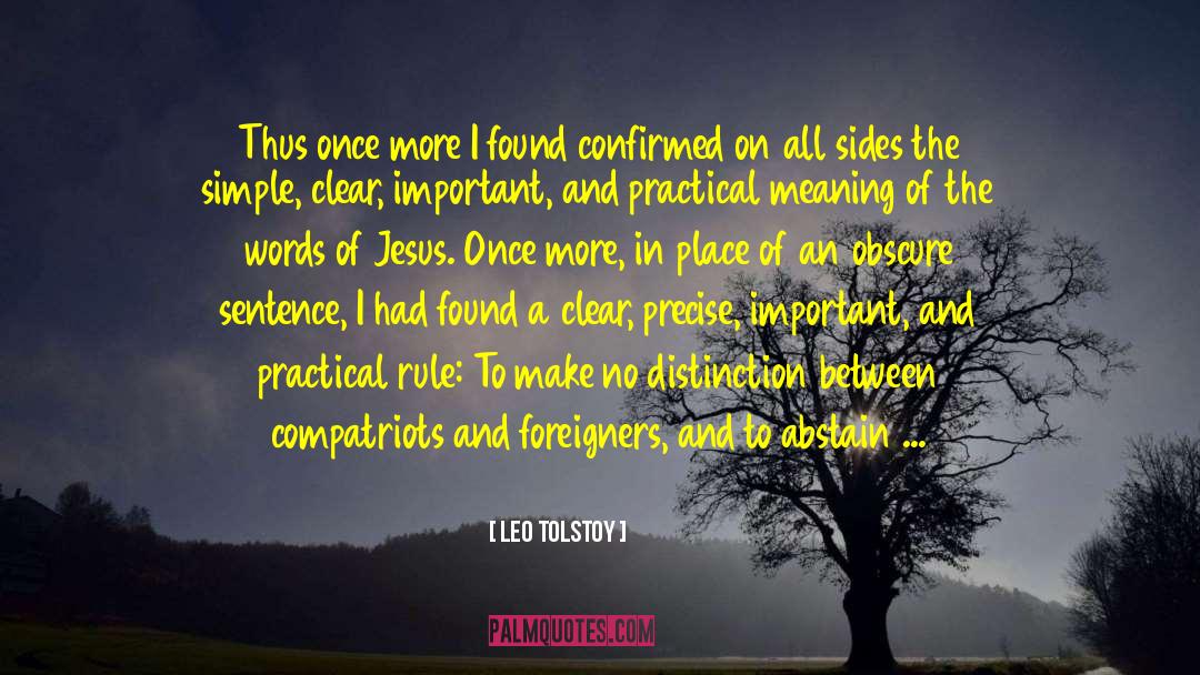 Abstain quotes by Leo Tolstoy