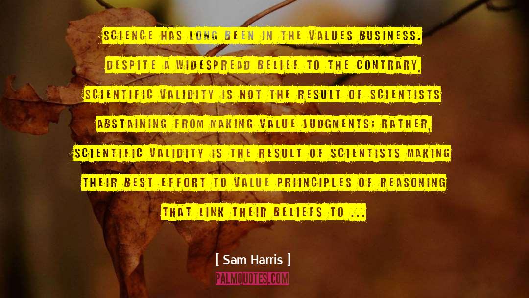 Abstaining quotes by Sam Harris