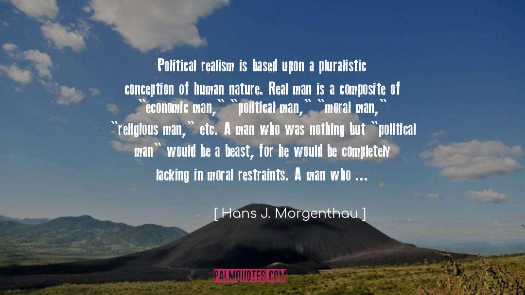 Abstract quotes by Hans J. Morgenthau