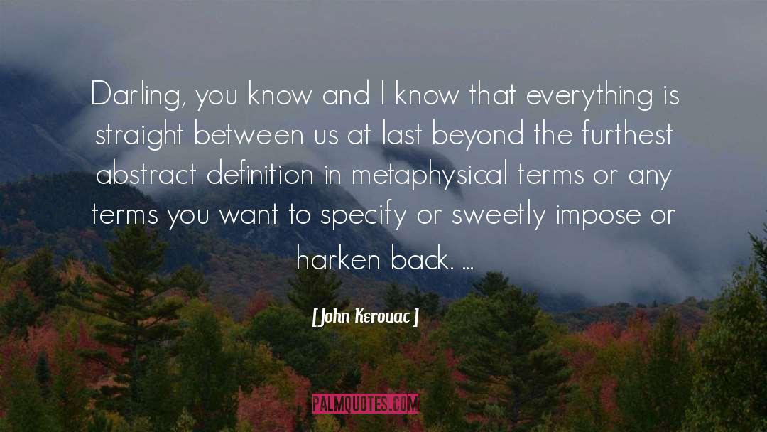 Abstract quotes by John Kerouac