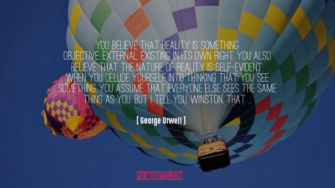 Abstract Thinking quotes by George Orwell