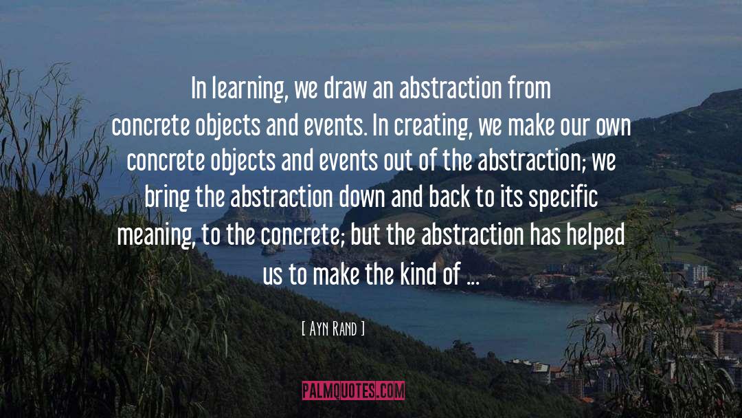 Abstraction quotes by Ayn Rand