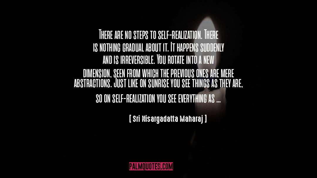 Abstractions quotes by Sri Nisargadatta Maharaj