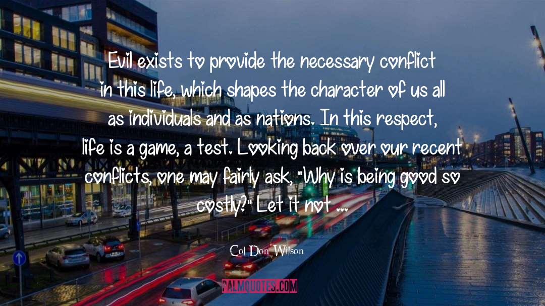 Abstractism Game quotes by Col Don Wilson