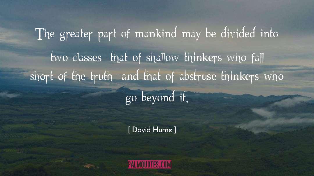 Abstruse quotes by David Hume