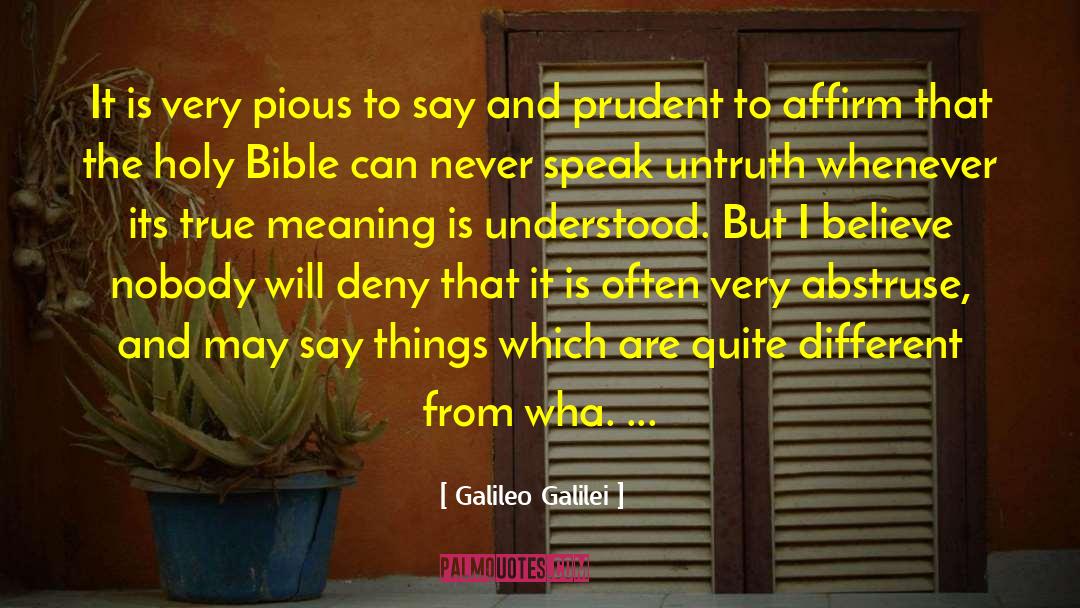Abstruse quotes by Galileo Galilei