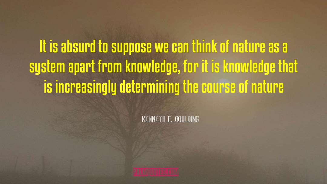 Absurd Logic quotes by Kenneth E. Boulding