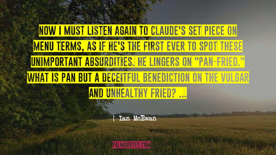 Absurdities quotes by Ian McEwan