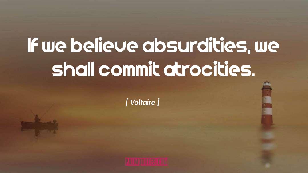 Absurdity quotes by Voltaire