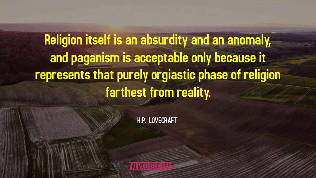 Absurdity quotes by H.P. Lovecraft