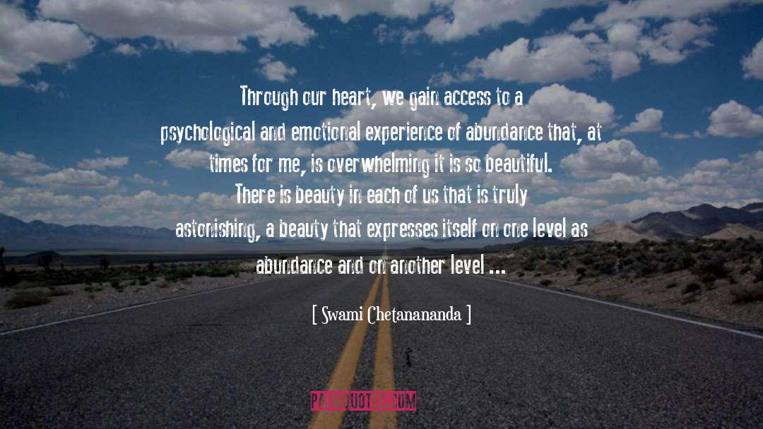 Abundance quotes by Swami Chetanananda