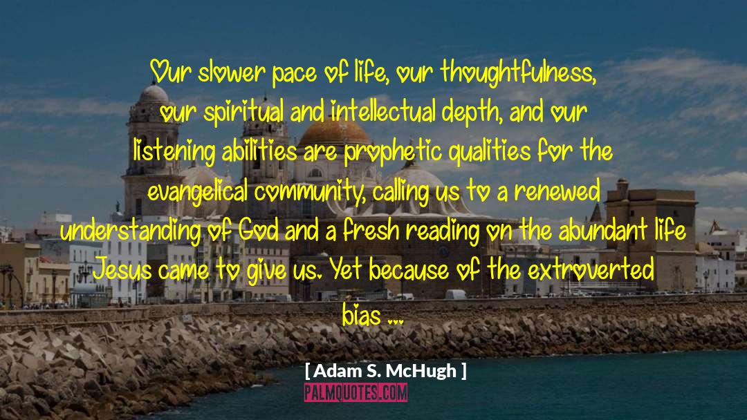 Abundant Life quotes by Adam S. McHugh